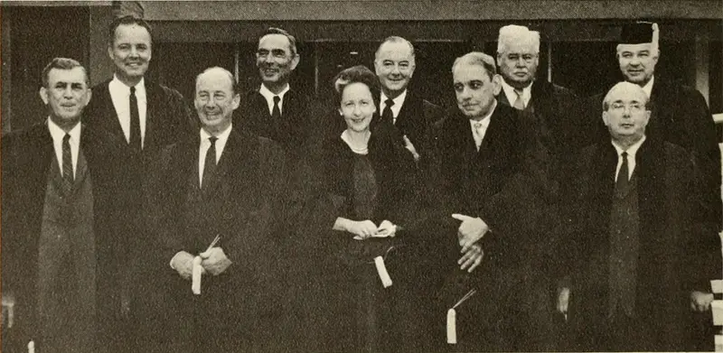 Brandeis University Phi Beta Kappa convocation attendees 1961