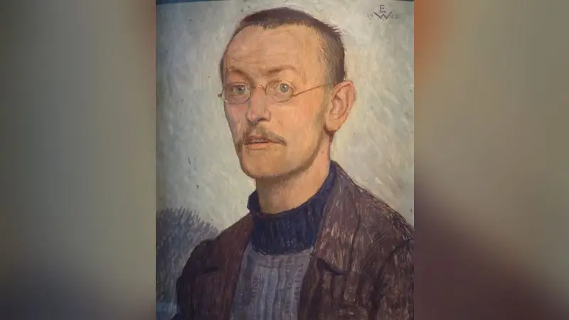 Gaienhofen Hermann-Hesse-Haus - Hesse Porträt 1905 crop