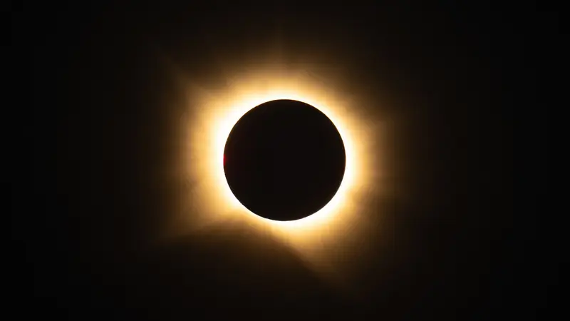 A total solar eclipse is seen from San Millán de los Caballeros, Spain, Wednesday, Aug 12, 2026