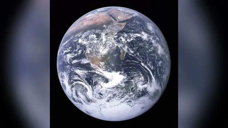 The Earth seen from Apollo 17
