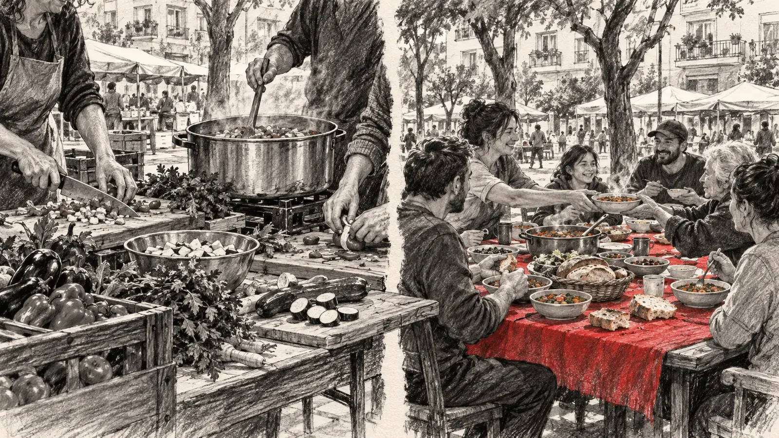 Συλλογικό μαγείρεμα αλληλεγγύης στην Ξηροκρήνη Θεσσαλονίκης