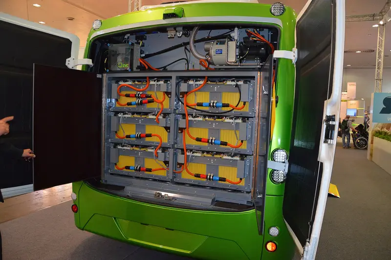 SOR bus EBN 11. Traction batteries. Spielvogel 2014