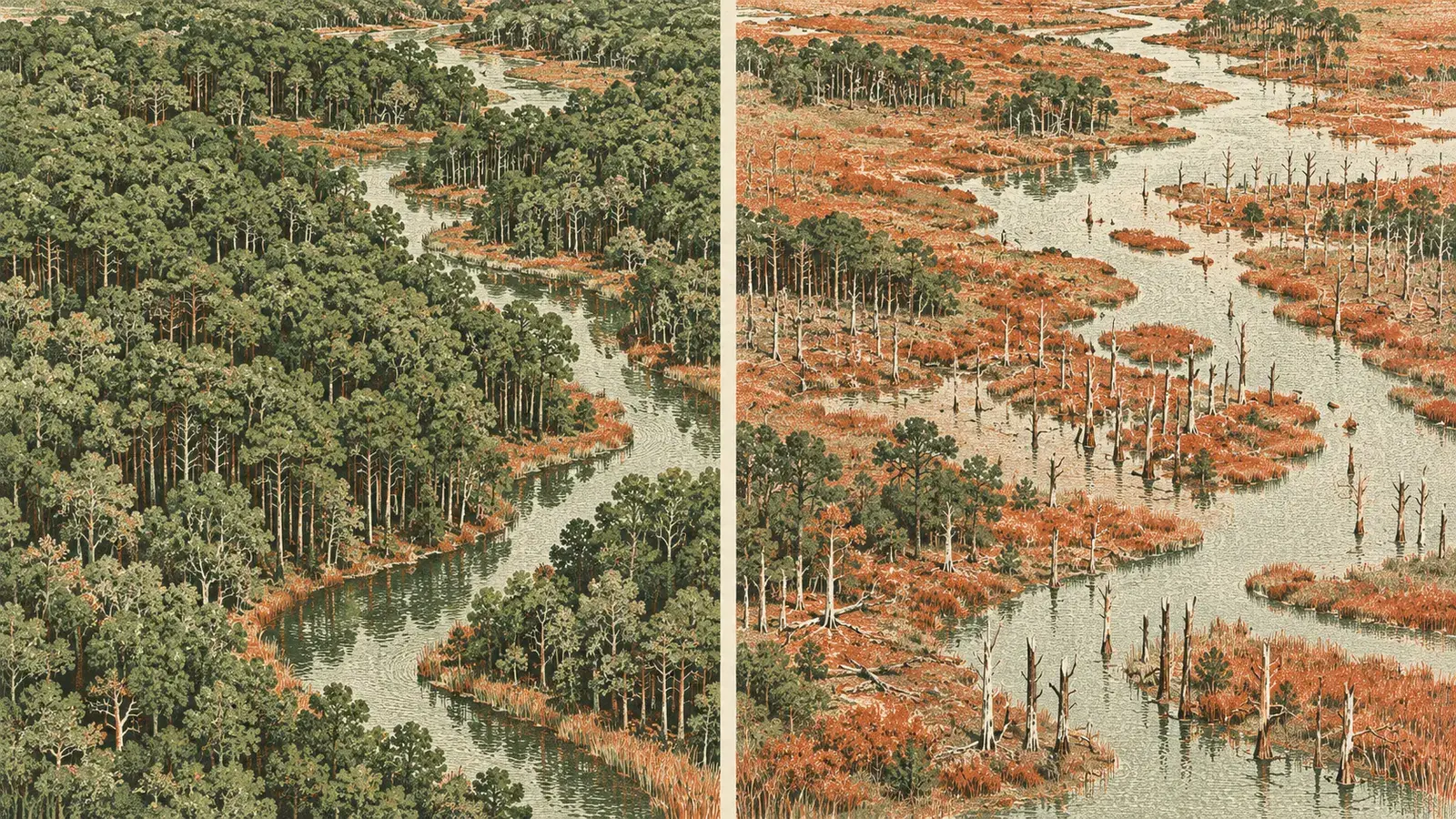 Satellite study: A coastal area of North Carolina lost 21% of its forests in 36 years